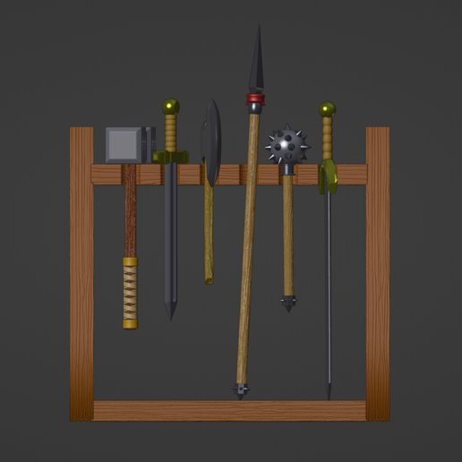 🔫 Weapons Rack ( 28mm Scale )・Free 3D File for ・Cults