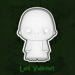 voldemort.jpg Descargar archivo STL Cortante y Marcador Lord Voldemort Chibi • Diseño para imprimir en 3D, agostaty