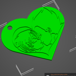 Captura-de-Pantalla-2023-09-13-a-la-s-14.51.31.png STL file Vegeta & Bulma keychain・3D printable design to download
