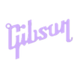 Gibson Keychain.stl GIBSON LOGO AND KEYCHAIN