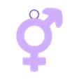 Transgender earrings.stl Free STL file Trans-Gender earrings・3D printing model to download