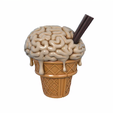 Screenshot_40.png Brain Ice Cream - Surreal Funny 3D Model for Printing