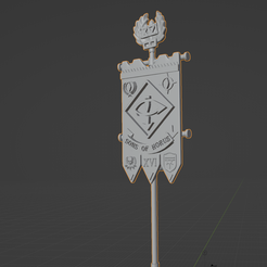 1.png STL file Sons of Horus XVI Legion Banner・Model to download and 3D print