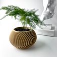 misprint-7812.jpg The Caleth Planter Pot with Drainage | Tray & Stand Included | Modern and Unique Home Decor for Plants and Succulents  | STL File