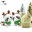 Cutie3D-Christmas Reindeer Cat Keycap Fidget Clicker Keychain_08.png Cutie3D Christmas Reindeer Cat Keycap Fidget Clicker Keychain - Cute Backpack Keychain