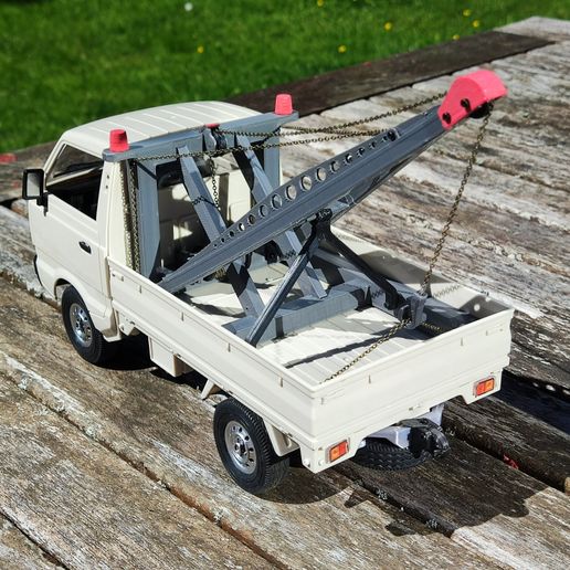🚚 Kei Truck Keitruck D12 WPL 1/16 mini recovery truck conversion
