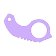 keyrambit byme v2.stl Schlüsselanhänger Karambit Keyspinner Spinner kayrambit