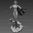 powergirl1.jpg Power Girl Fan Art Statue 3d Printable