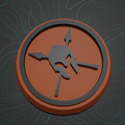 fighter.png STL file D&D character token - Fighter・Template to download and 3D print