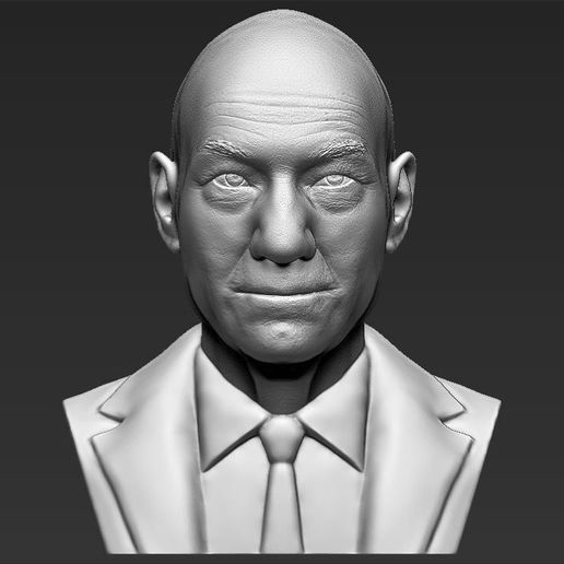 professor-x-charles-xavier-bust-ready-for-full-color-3d-printing-3d-model-obj-mtl-fbx-stl-wrl-wrz-2.jpg Professor X Charles Xavier from X-Men bust full color 3D printing