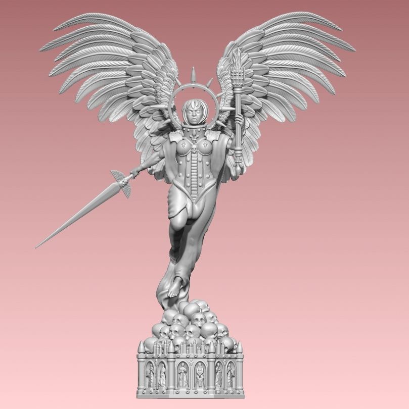 render_celestine_1.jpg Archivo STL estatua de san celestino warhammer・Modelo de impresión 3D para descargar, 3d-fabric-jean-pierre