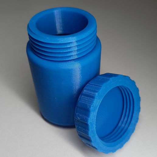 Mini Bottle with Screw-On Cap 3D model