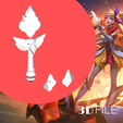 3d-6.png Star Guardian Seraphine League of Legends Microphone - STL File