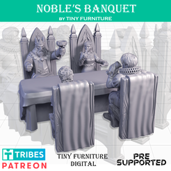 SF_5_MMF.png STL file Nobles Banquet (SITTING FOLKS)・3D printer design to download