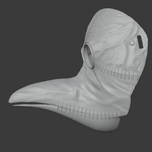 Leather Plauge Doc 2.png Fichier STL Masque de médecin contre la peste du cuir・Objet imprimable en 3D à télécharger, DFB93