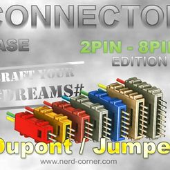 9e35ae45-16fe-430a-8a0a-c6c691769be3.jpg 3D-Datei CONNECTORS Ausgabe 2-8 Pin Dupont / Jumper-Kabel kostenlos・Objekt zum Herunterladen und Drucken in 3D