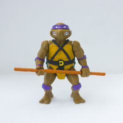 1.jpg STL file TMNT Donatello 1988 Articulated Print-in-Place・Model to download and 3D print, lacalavera