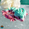 3.png Fichier 3D ROSE Bébé dragon Wyvern, mignon, articulé, facile à imprimer.・Idée pour impression 3D à télécharger