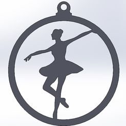 Ornament-ballett-dance-6.jpg Archivo STL Navidad nieve Adorno ballett danza・Plan de impresión en 3D para descargar