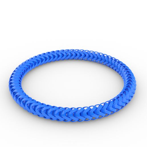 bracelet articulated - curb chain ...and opencut  sphere 3D model