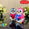 Penguin-holding-heart-valentine-gif-2.jpg Cute Penguin Holding Heart - Knit Style 3D Model ❤️🐧