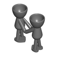 Enamorados_N5_Gris_1.png Бесплатный STL файл SET DE 8 MACETAS ENAMORADOS ROBERT PLANTS - SET VASE 8 FLOWERPOT ROBERT IN LOVE・Идея 3D-печати для скачивания