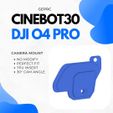 GEPRC-CINEBOT30-DJI-O4-PRO-3D-PRINT.jpg GEPRC Cinebot30 DJI O4 PRO Camera Mount TPU Insert