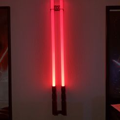 IMG_20190616_224041.jpg Free STL file Imperial Light Saber Wall Mount・Model to download and 3D print