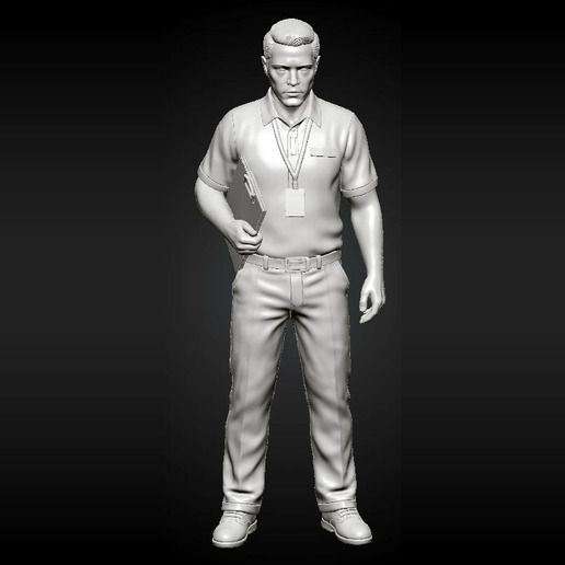 Night Shift Convenience Store - Manager with Lanyard