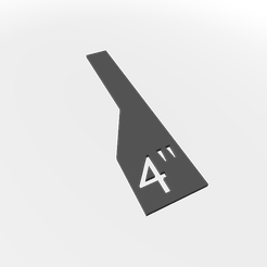 4x1inchrule.png 4 by 1 Inch measuring stick