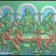 K_-(22).jpg CNC 3d Relief Model STL for Router 3 axis - The Last Supper