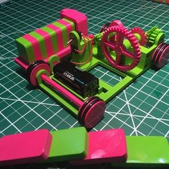 d1751b26f6f58447c1e987116d30e721_preview_featured.JPG Free STL file The Pink and Green Domino Machine・3D print design to download