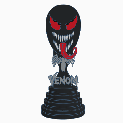Venom headphone stand 3D model