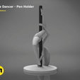 poledancer-main_render_2.179.png STL file Pole Dancer - Pen Holder・3D printable design to download