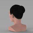 untitled.245.jpg Beautiful brunette woman bust ready for full color 3D printing TYPE 9