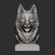 Husky8.jpg Husky bust 3D print model
