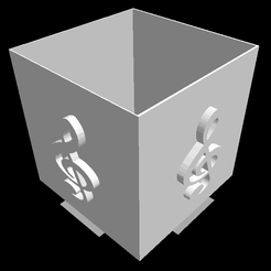 Cubo-Nota-Musical.png STL file Cube - Musical Note・3D printer design to download, JAQUC