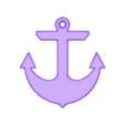 Anker_breed.obj Anchor - nautical key float / buoy