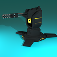 gatlingturretpic2.png Helldivers 2 Turret Bundle Including Cannon, Gatling, Mortar And Rocket  Sentry Gun / 3D-printable 3D print Prop Cosplay Toy Military Weapon Replica Copy