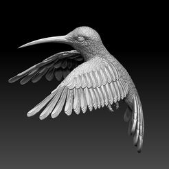4534534.jpg Archivo STL modelo de impresión 3D del colibrí・Diseño imprimible en 3D para descargar
