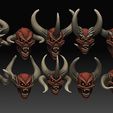 1.jpg Faces Angry Horned Demons