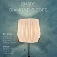 FloorLamp_front_night.jpg DIAMOND RIDGES  |  E27 Lamp Shade & base