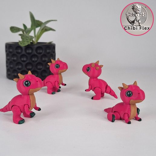 4.jpg Flexi Mini Carnotaurus | Print In Place | No Supports