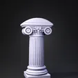 studio_mesh_gray-3.webp Ancient Greek Column Headphone Stand – Minimalist Headset Holder STL
