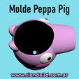 peppa-pig-6.jpg Peppa Pig Flowerpot Mold