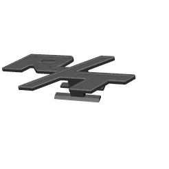 RT-Badge-1.png STL file Dodge Durango RT Grill Badge - 2021 and Newer・3D print model to download