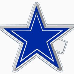 Cowboys-Star-mold.png STL-Datei Cowboys Star Lufterfrischer Form・Modell zum Herunterladen und 3D-Drucken