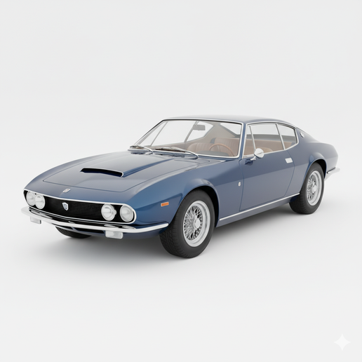 Iso Grifo vintage car, car STL, car model, truck, muscle car, supercar, race car, automobile, classic car, hypercar, JDM, pickup, vehicle, sports car, car 3D, diorama, garage, drift car, car, SUV