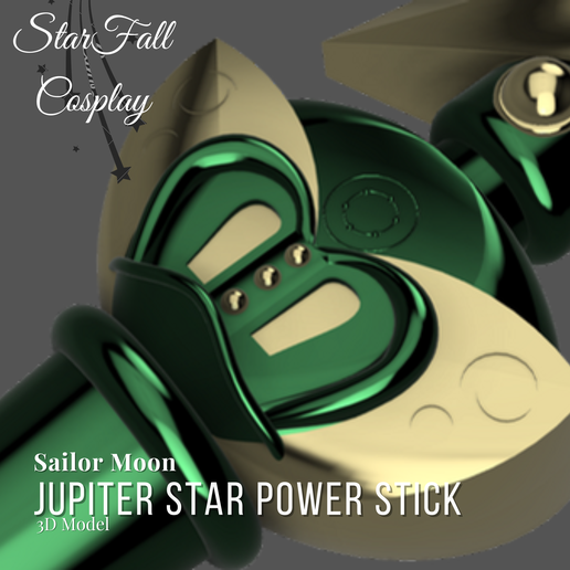 ⭐ Sailor Jupiter Transformation Wand - Sailor Jupiter Star Stick