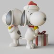 Snoopy-Chrismas.2119.jpg Snoopy-dog- Christmas - canine-standing pose-FANART FIGURINE